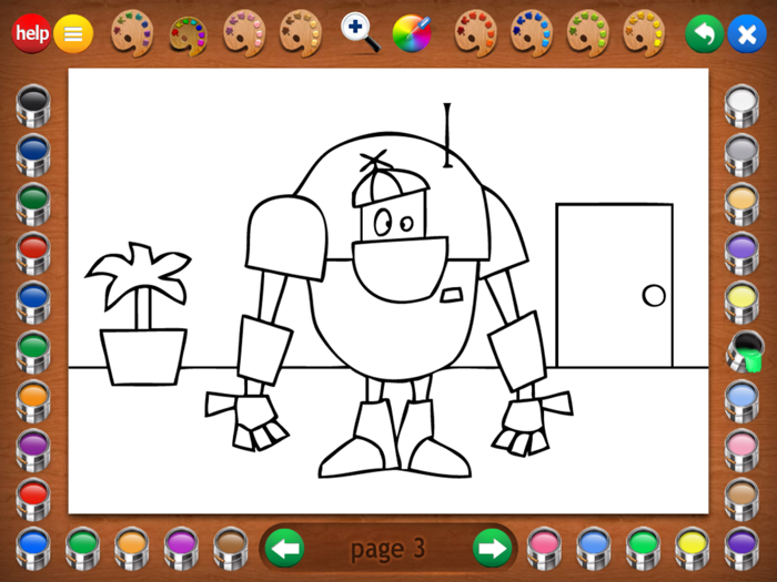 Coloring Robots