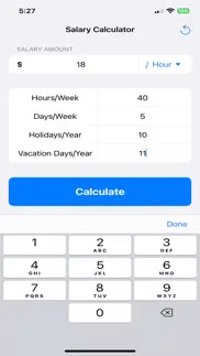 salary calculator: simple iphone screenshot 1