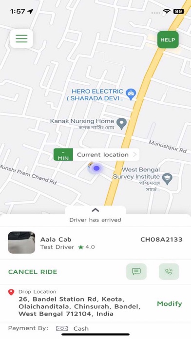 Aala Cabs Screenshot