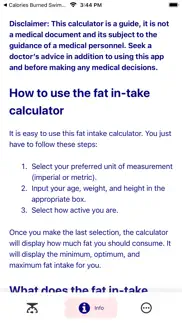 daily fat intake calculator iphone screenshot 3