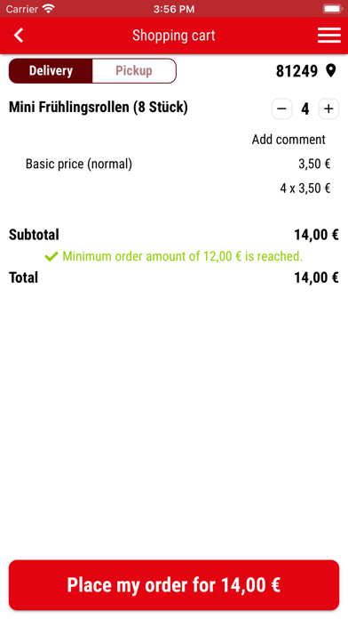 Azzurro Pizza, Pasta & Patate Screenshot