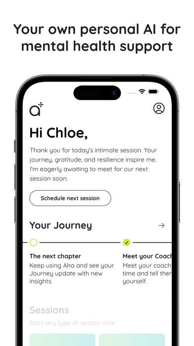 Aha: Mental Health AI Screenshot