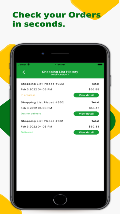 Price Choice Screenshot