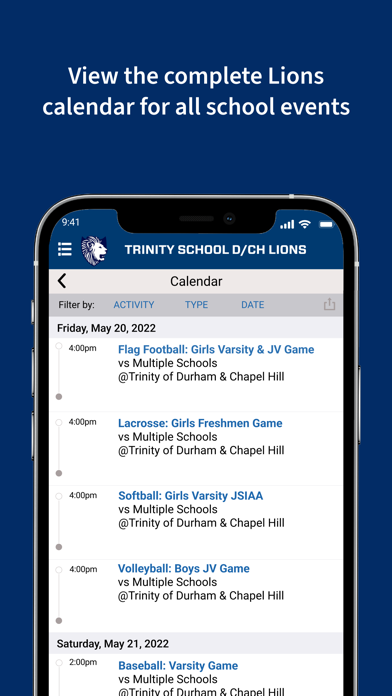 Trinity School D/CH Lions Screenshot