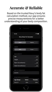 navy body fat calculator pro iphone screenshot 3
