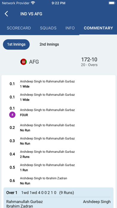 55Cricket - Live Cricket Screenshot