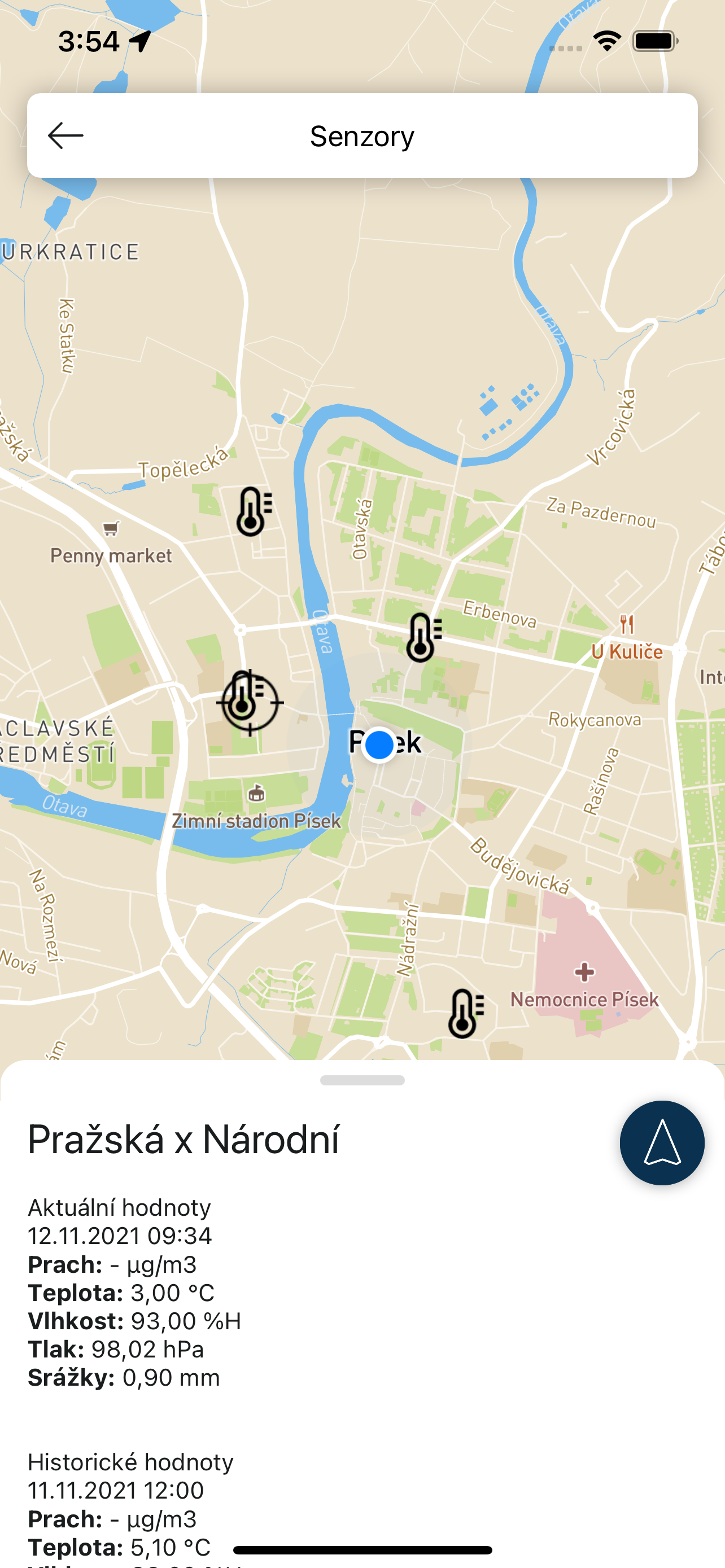 Můj Písek - mapy