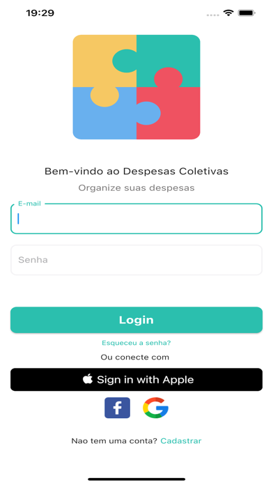 Despesas Coletivas Screenshot