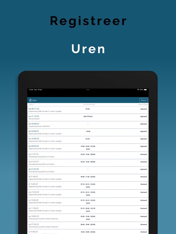 Nabij Professionals iPad screenshot