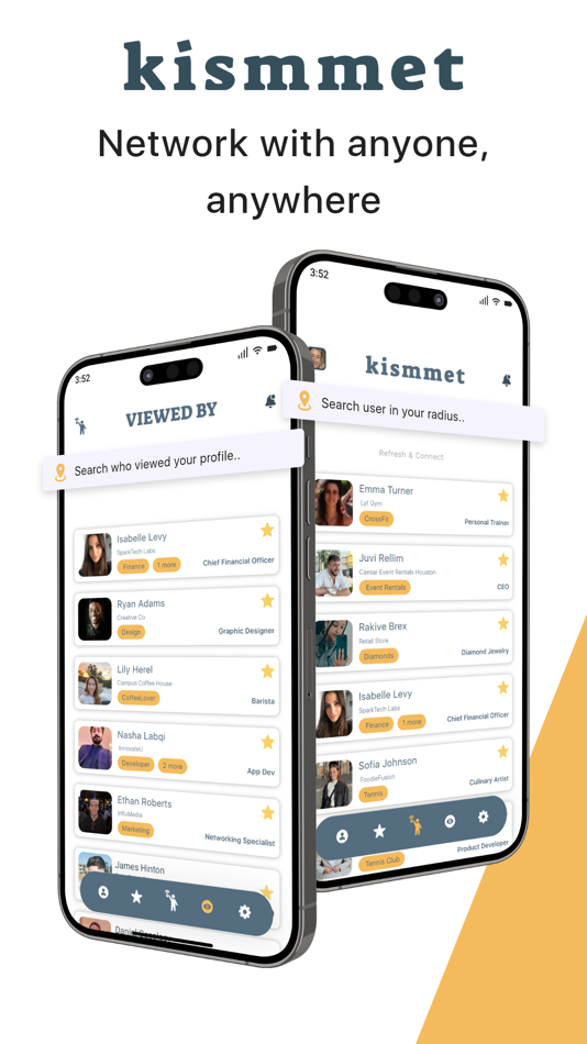 #1. Kismmet: Find Local Connection (iOS) By: Tamara Daniela Pensiero