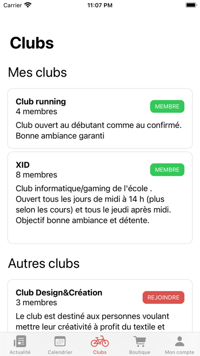 BDE de l'ENSISA Screenshot