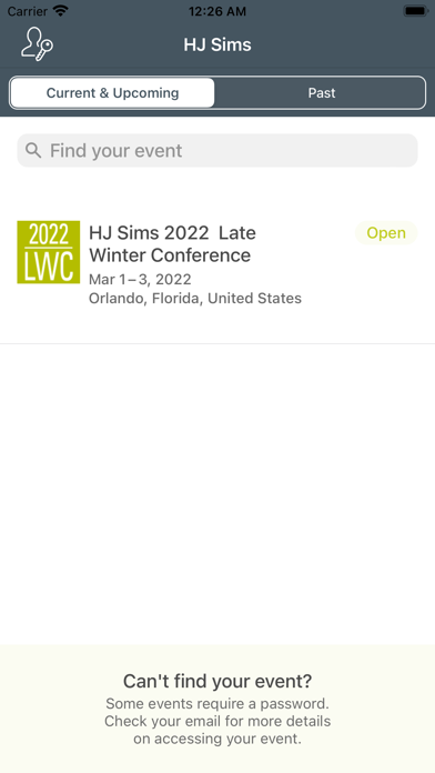 HJ Sims Late Winter Conference Screenshot