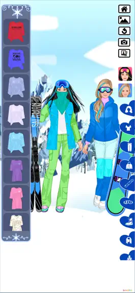 Game screenshot Winter time with warm dressup apk