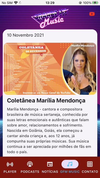 Grande FM 92,1 Dourados - MS Screenshot