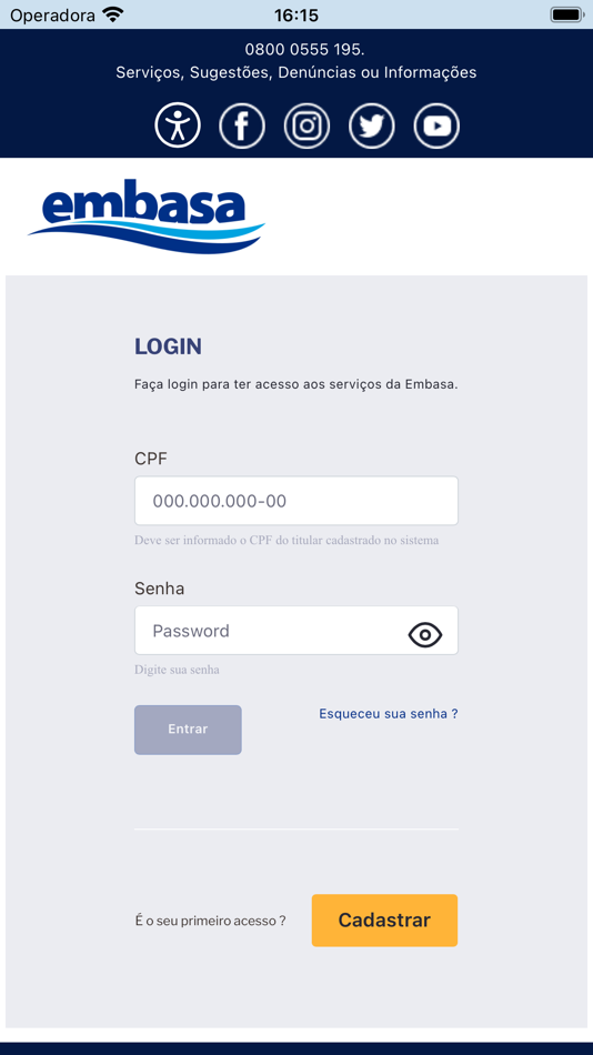#3. Embasa (iOS) 由: PRODEB - Cia de Proc. de Dados do Estado da Bahia