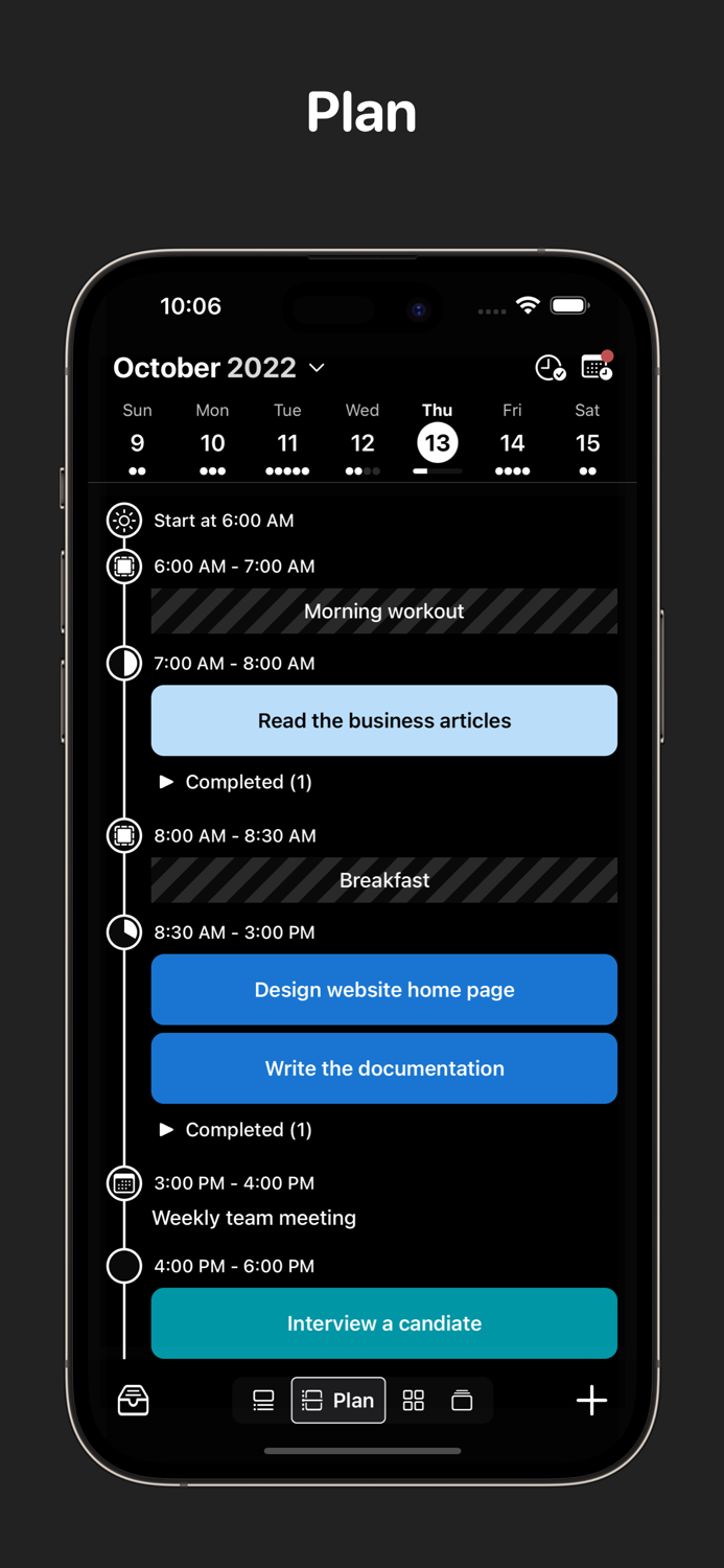 Execute Planner Task Manager