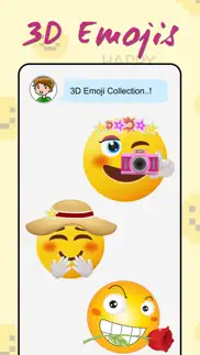 emoji 3d stickers iphone screenshot 2