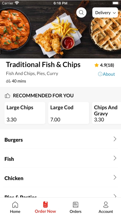 Traditional Fish  Chips Screenshot