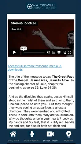 Game screenshot Criswell Sermon Library Mobile apk
