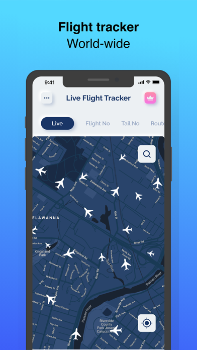 Live Flights Tracker Screenshot