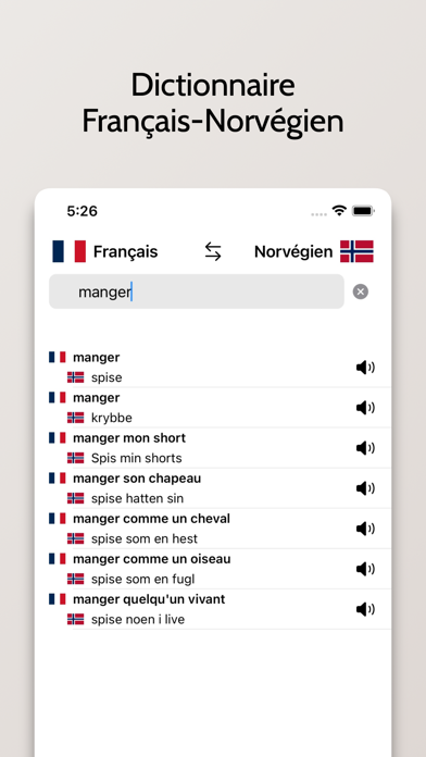 Norvégien-Français Screenshot