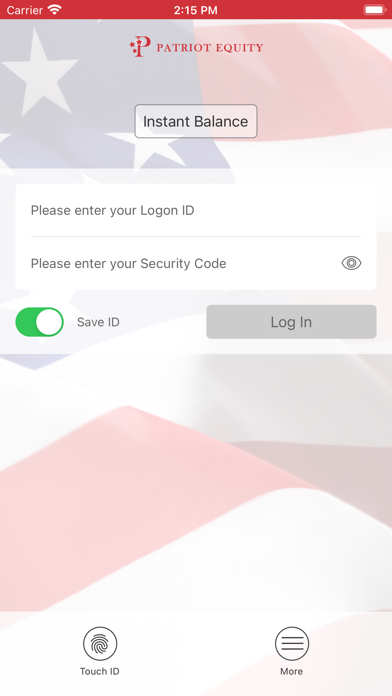 Patriot Equity Credit Union Screenshot