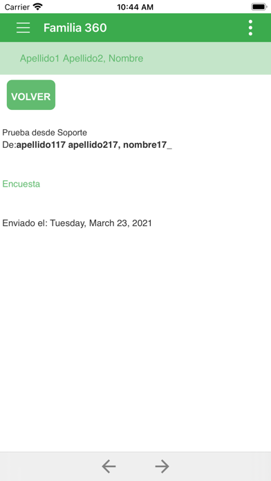 Gestión Aula - Familias 360 Screenshot