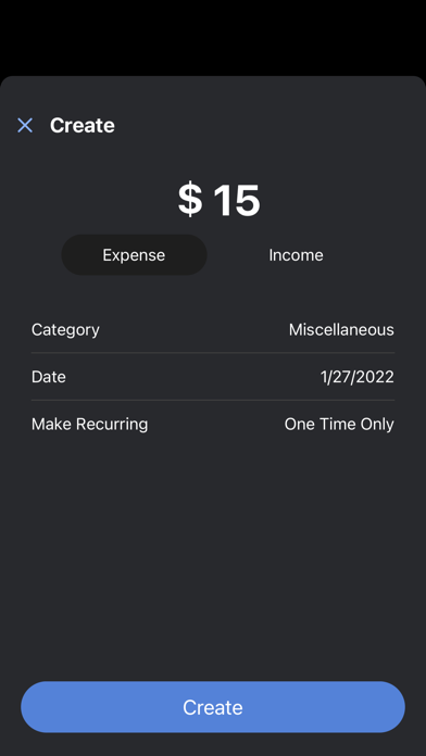 Occam: Budgeting made simple Screenshot