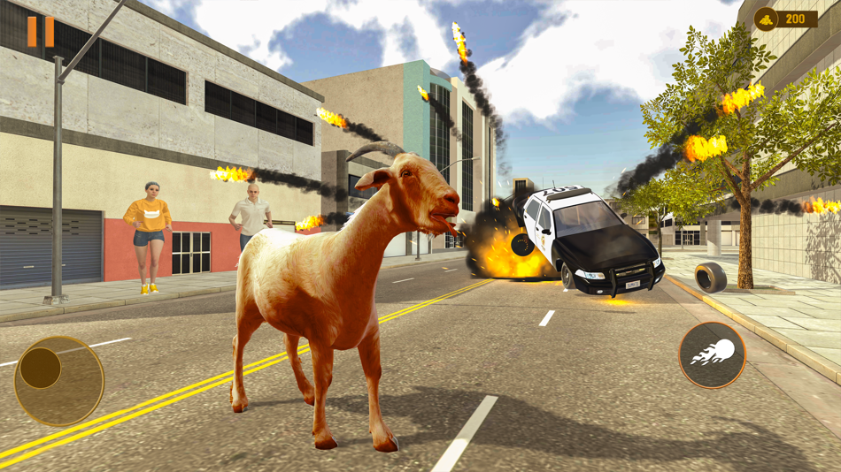 #4. Goat Rampage: Wild Simulator (iOS) Podle: Zuhaib Rasheed