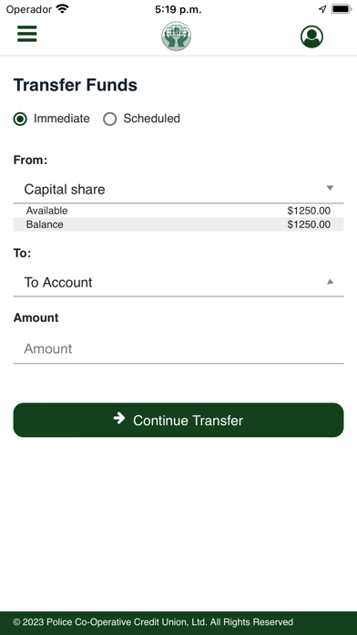 PCCUKN Mobile Banking Screenshot