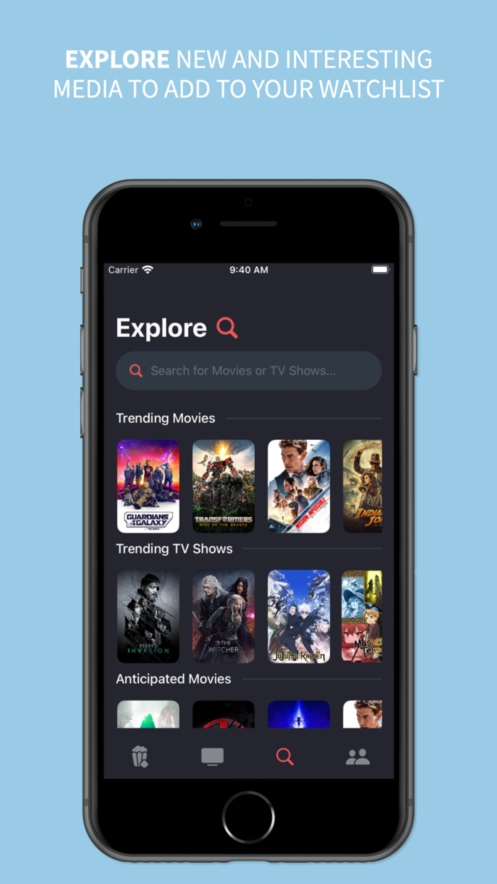 Watchlist Movie and TV Shows