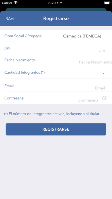 Credencial OSMEDICA METRO Screenshot