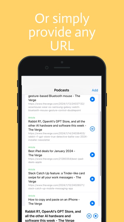 Poddi - Articles to Podcast