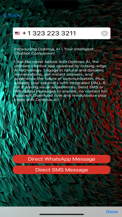 Optimus AI Screenshot
