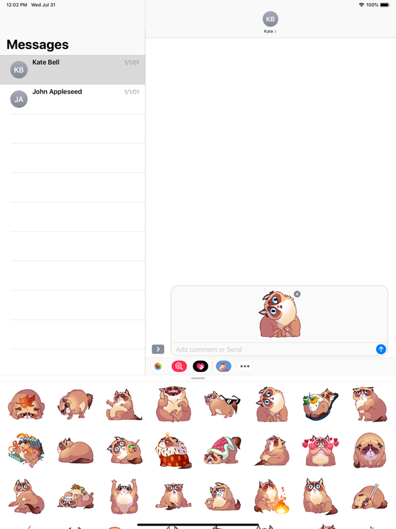 Screenshot #5 pour Cat - Stickers Emoji & smiley