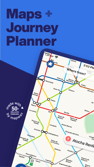 Screenshot #1 pour Madrid Metro - Map and Routes