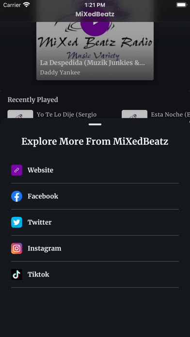 Mixed Beatz Radio Screenshot