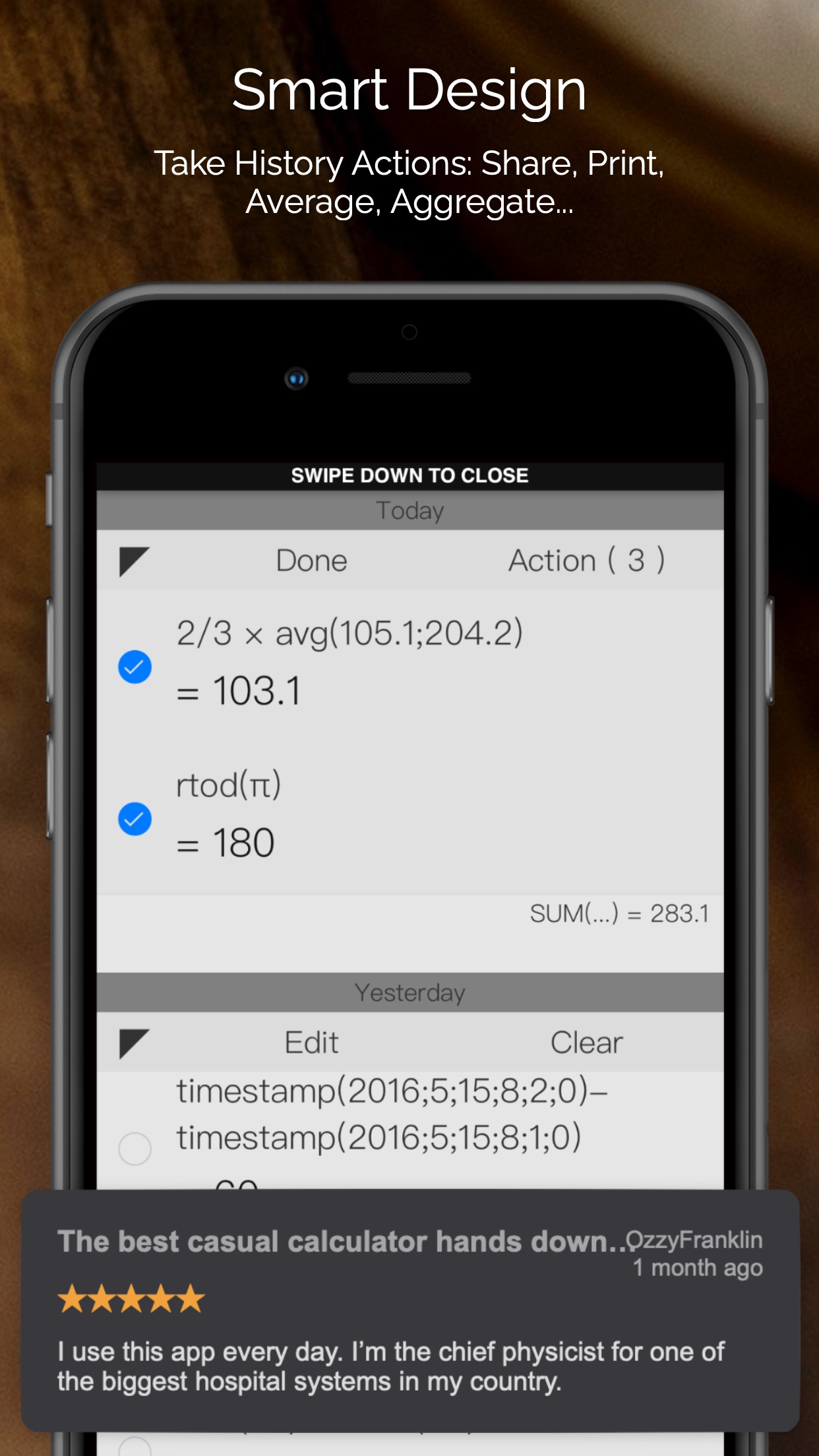 Screenshot do app CALC Smart Calculadora ±