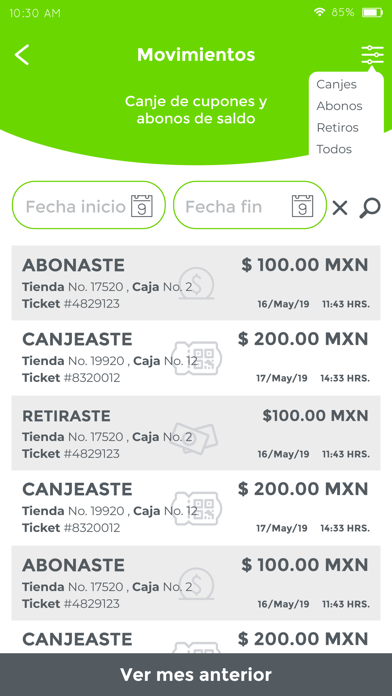 ExtraCoupon Tienda Screenshot