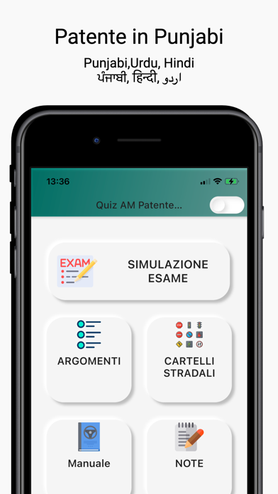 Quiz Patente AM Multilingua Screenshot