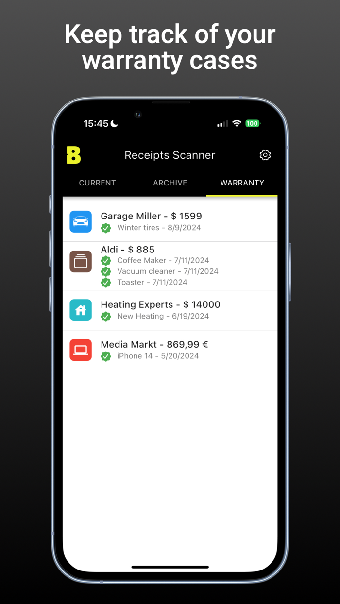 Receipts Scanner