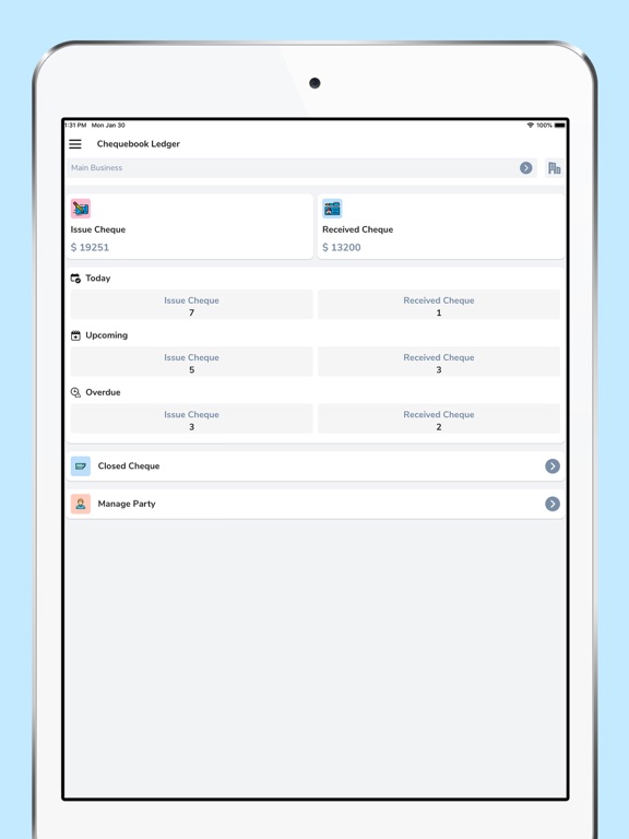 Screenshot #4 pour Chequebook Ledger