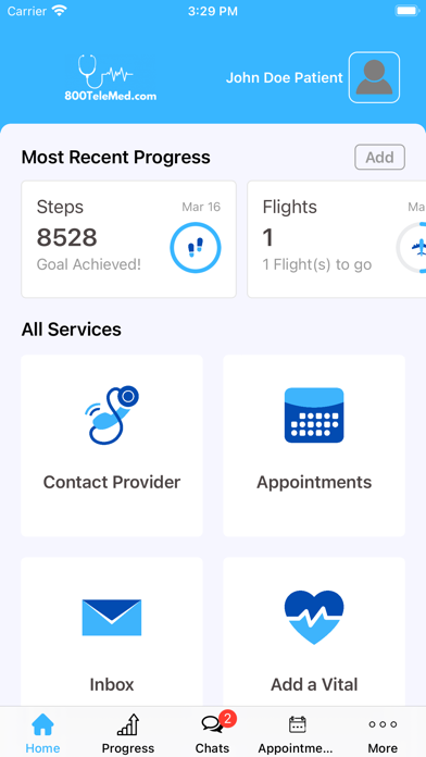 800 TeleMed For Patients Screenshot