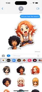Anime Emoji Pack screenshot #1 for iPhone