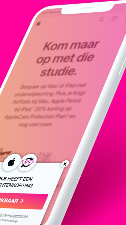 Studentenkorting BE extensie