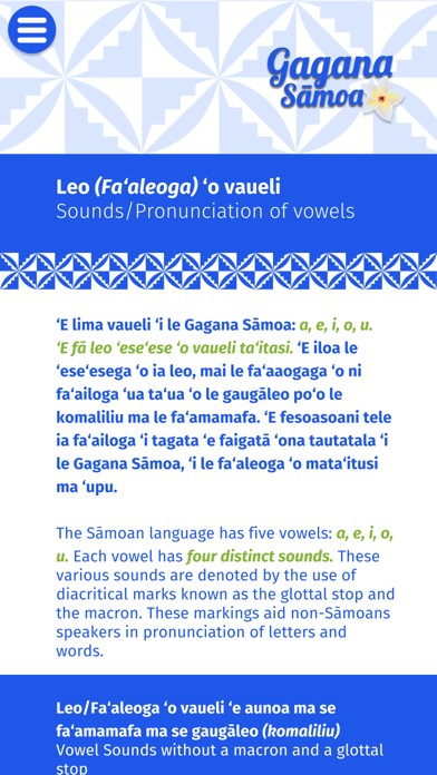 Gagana Sāmoa Screenshot