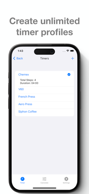 ‎Easy Coffee Timer - Pour Over Screenshot
