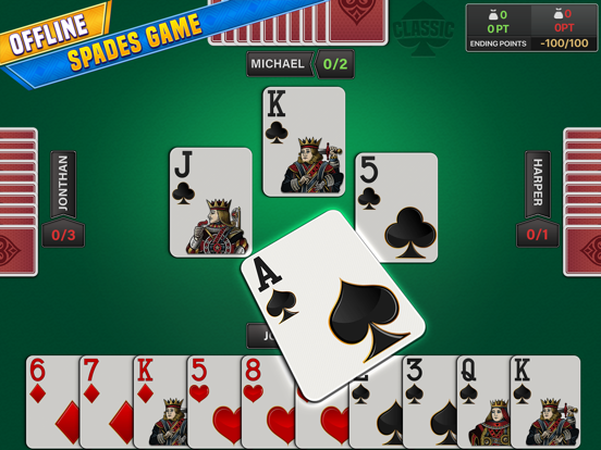 Spades - Offline Card Game