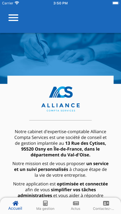 Alliance Compta Services Screenshot