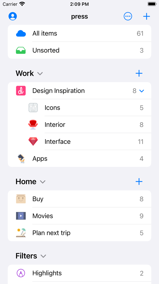 #3. Raindrop.io (iOS) 由: Rustem Mussabekov